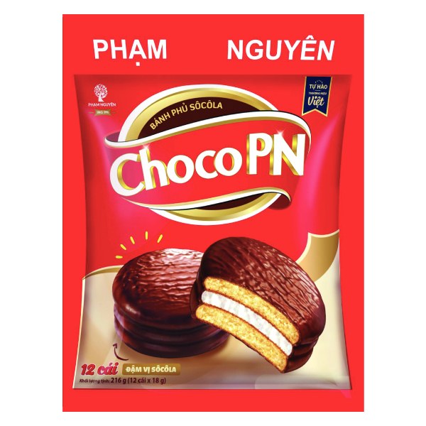 Bánh Choco P&N Bịch 216G