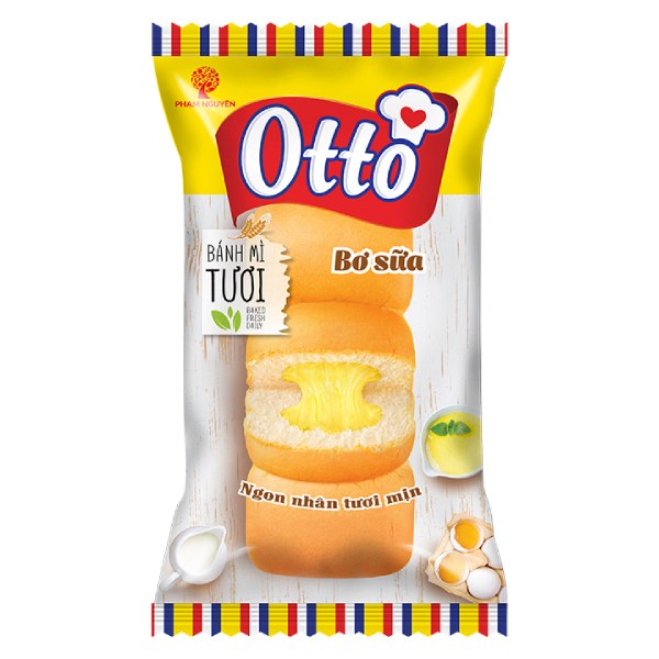 Bánh Mì Tươi Otto Bơ Sữa Gói 90G