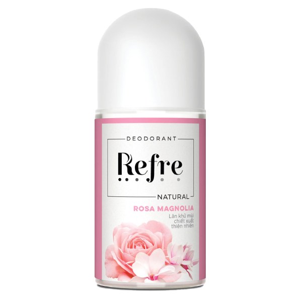 Lăn Khử Mùi Refre Natural Chiết Xuất Hương Mộc Lan 40Ml