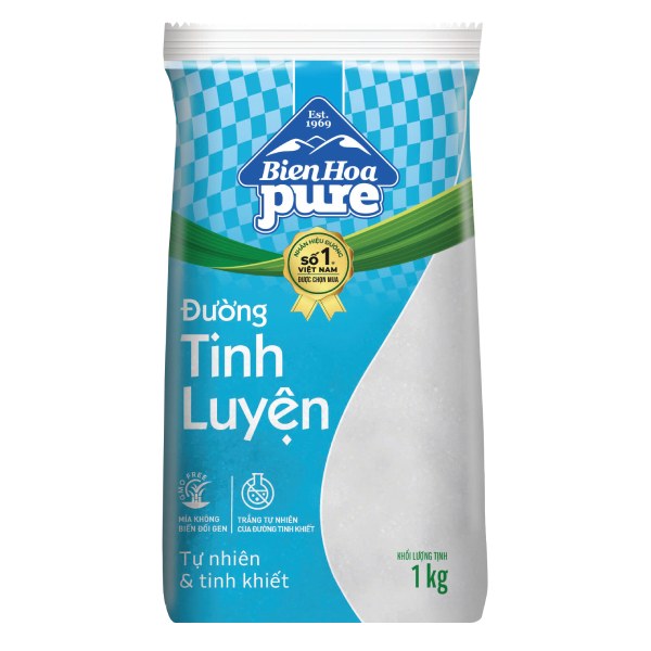 Đường Trắng Tinh Luyện Biên Hòa Pure 1Kg