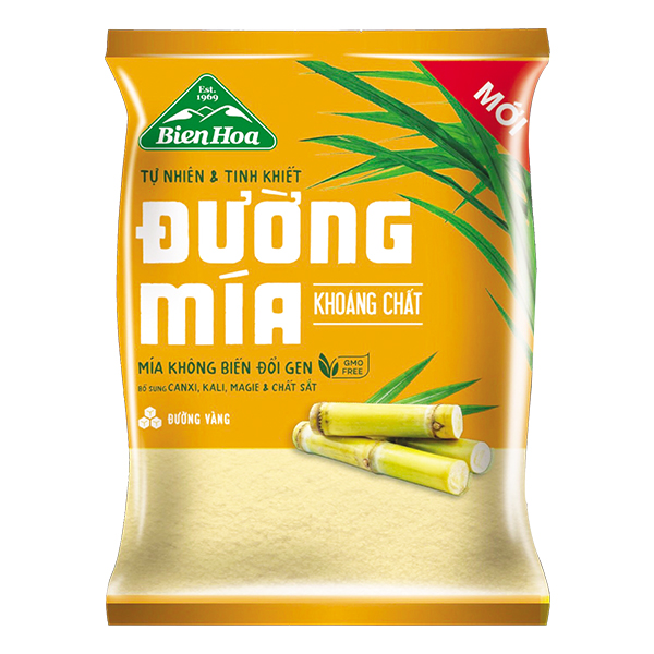Đường Mía Vàng Biên Hòa Khoáng Chất 1Kg