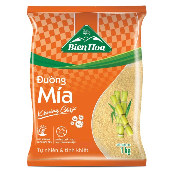 Đường Mía Vàng Biên Hòa Khoáng Chất 1Kg