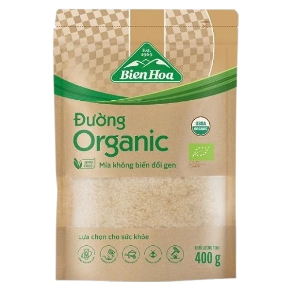 Đường Biên Hòa Organic Túi 400G