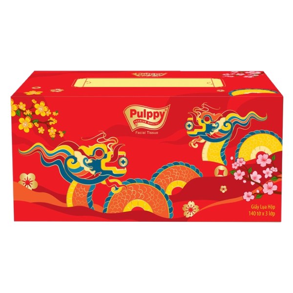 Giấy Hộp Pulppy Tết 3 Lớp 140 Tờ 