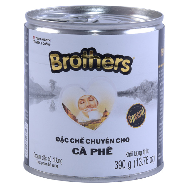 Sữa Đặc Có Đường Brothers Lon 390G