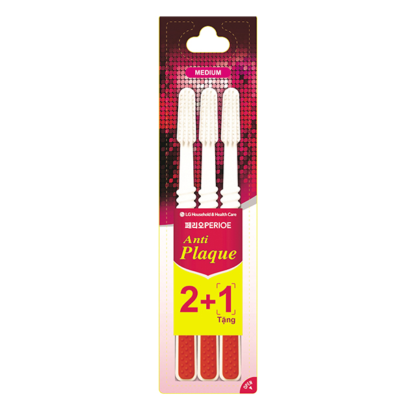 Lô 3 Bàn Chải Đánh Răng Perioe Medium