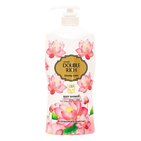Sữa Tắm Double Rich Chiết Xuất Hoa Sen Và Tinh Chất Gạo Chai 800G