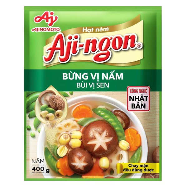 Hạt Nêm Chay Aji-Ngon Nấm Gói 400G