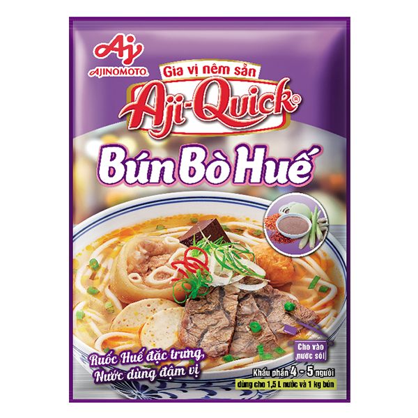 Gia Vị Nêm Sẵn Aji-Quick Bún Bò Huế Gói 59G