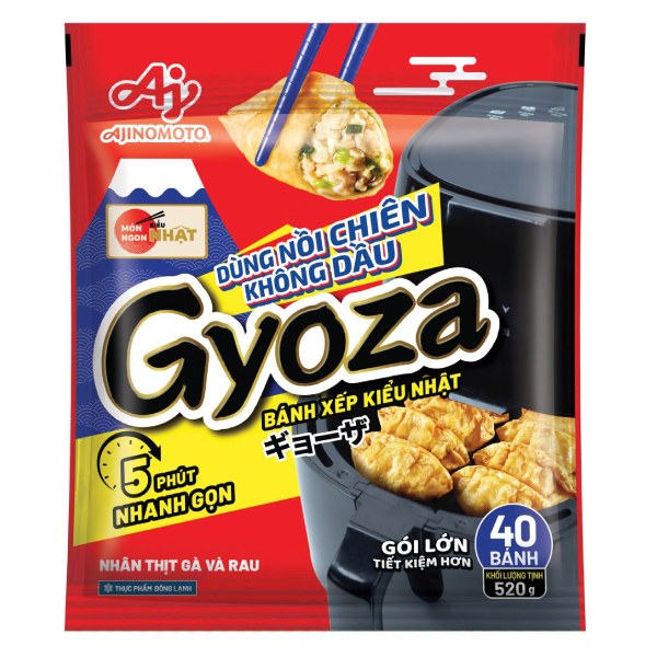 Bánh Xếp Kiểu Nhật Gyoza Ajinomoto Nhân Thịt Gà Và Rau Gói 520G