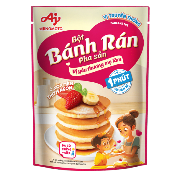 Bột Bánh Rán Pha Sẵn Ajinomoto Vị Truyền Thống Gói 200G