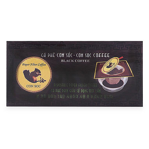 Cà Phê Túi Lọc Con Sóc Đen Hộp 10 Gói*10G