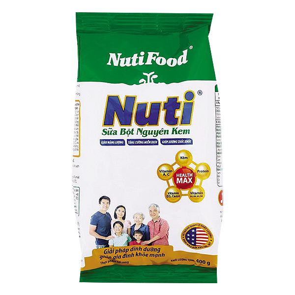 Sữa Bột Nuti Nguyên Kem Gói 400G