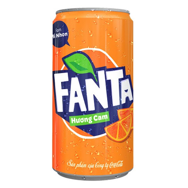 Nước Ngọt Fanta Cam Sleek Lon 235Ml