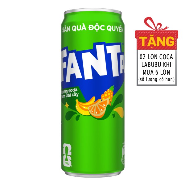 Nước Ngọt Fanta Soda Kem Lon 320Ml