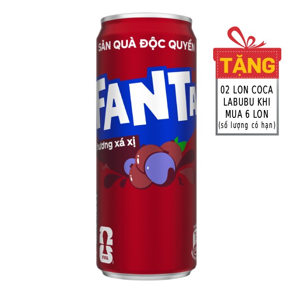 Nước Ngọt Fanta Xá Xị Sleek Lon 320Ml
