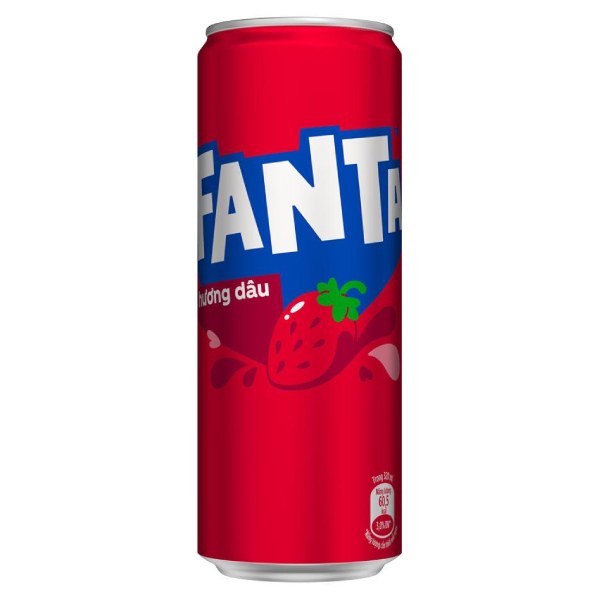 Nước Ngọt Fanta Dâu Sleek Lon 320Ml