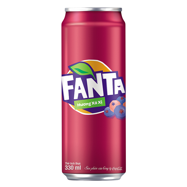 Nước Ngọt Fanta Xá Xị Sleek Lon 320Ml