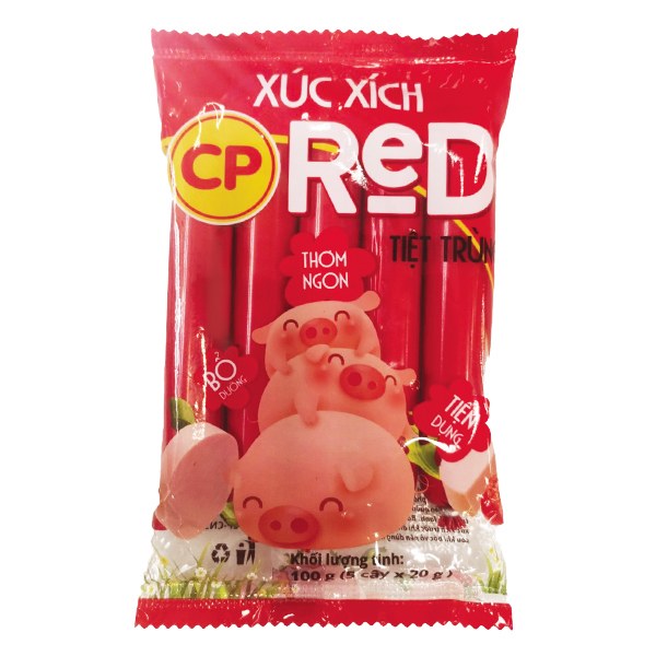 Xúc Xích Tiệt Trùng CP Red 5 Cây*20G