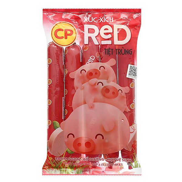 Xúc Xích Tiệt Trùng CP Red 5 Cây*40G