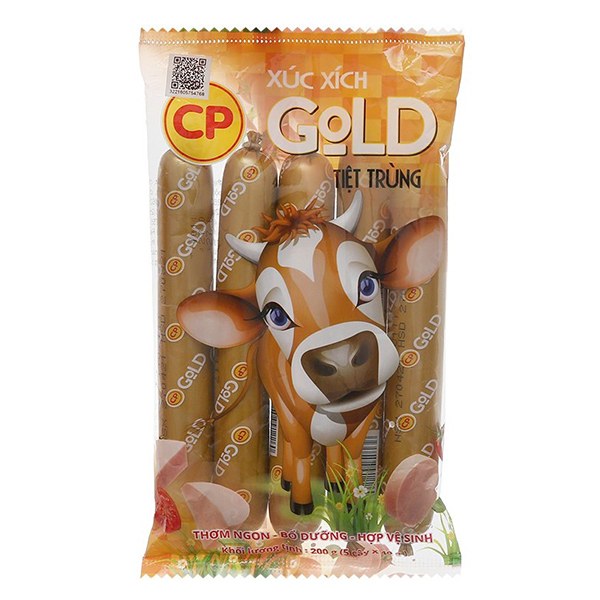 Xúc Xích Tiệt Trùng CP Gold 5 Cây*40G