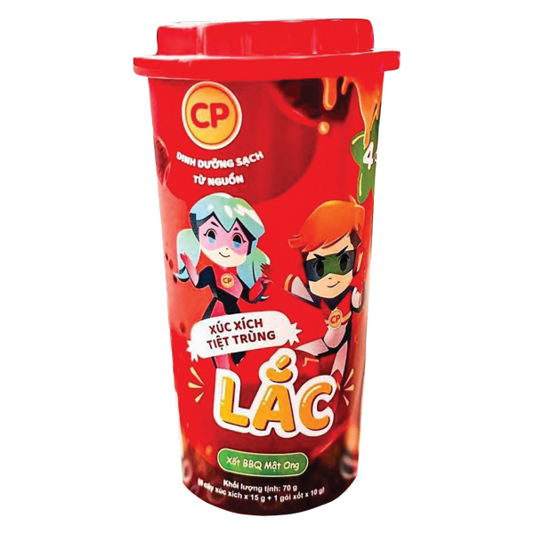 Xúc Xích Lắc CP Xốt BBQ Mật Ong Ly 70G