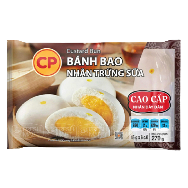 Bánh Bao CP Nhân Trứng Sữa 270G