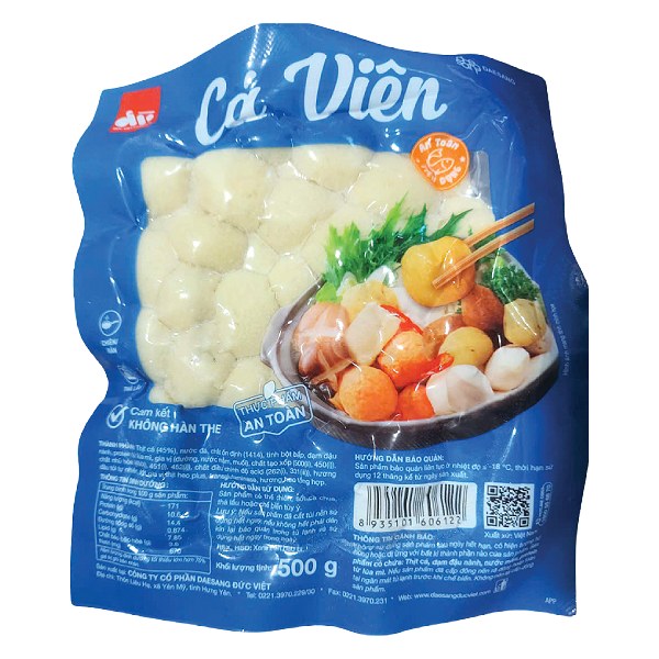 Cá Viên Đức Việt Gói 500G