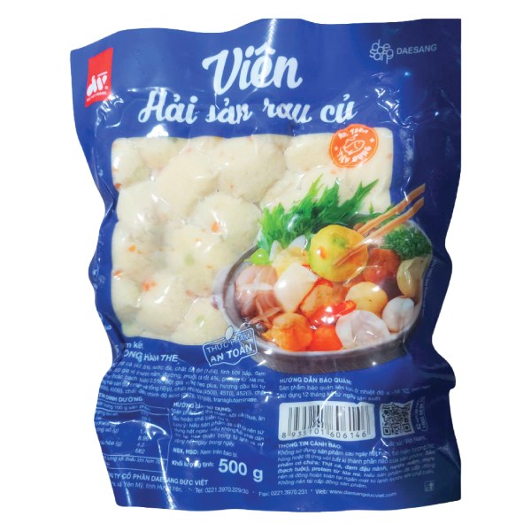 Viên Hải Sản Rau Củ Đức Việt Gói 500G
