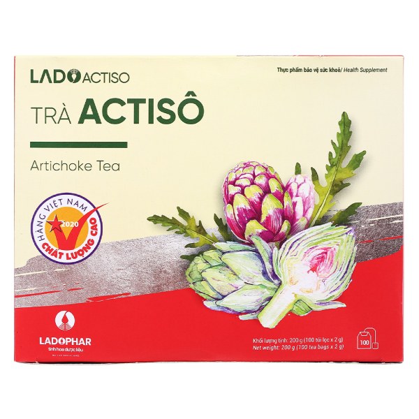 Trà Túi Lọc Actiso Lado Hộp 100 Gói*2G 