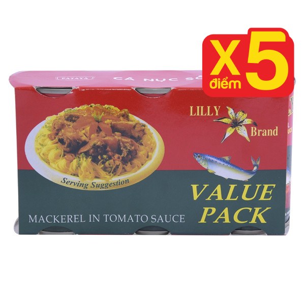 Lô 3 Cá Nục Sốt Cá Lilly 155g