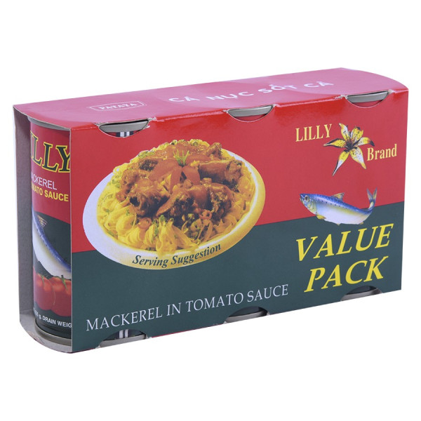Lô 3 Cá Nục Sốt Cá Lilly 155g