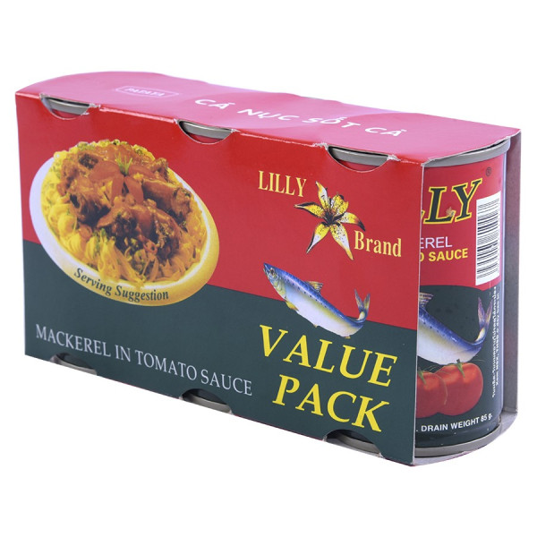 Lô 3 Cá Nục Sốt Cá Lilly 155g