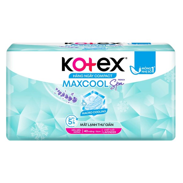 Băng Vệ Sinh Kotex Max Cool Hằng Ngày 40 Miếng
