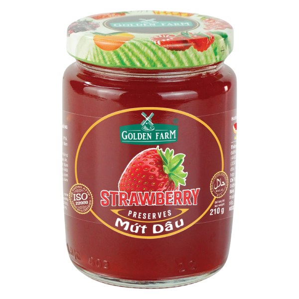 Mứt Dâu Golden Farm Hũ 210G