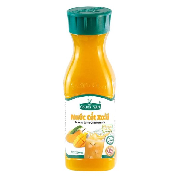 Nước Cốt Golden Farm Xoài Chai 500Ml