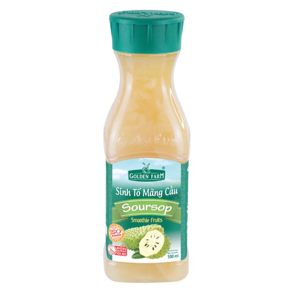 Sinh Tố Golden Farm Vị Mãng Cầu Chai 500Ml