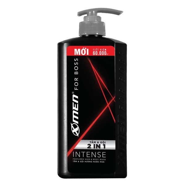 Tắm Gội Xmen For Boss 2in1 Intense 650G