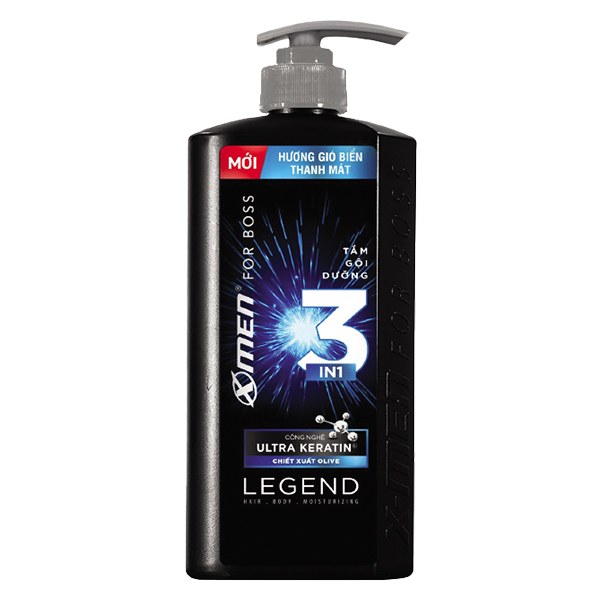 Tắm Gội Dưỡng Xmen For Boss 3in1 Legend 630G