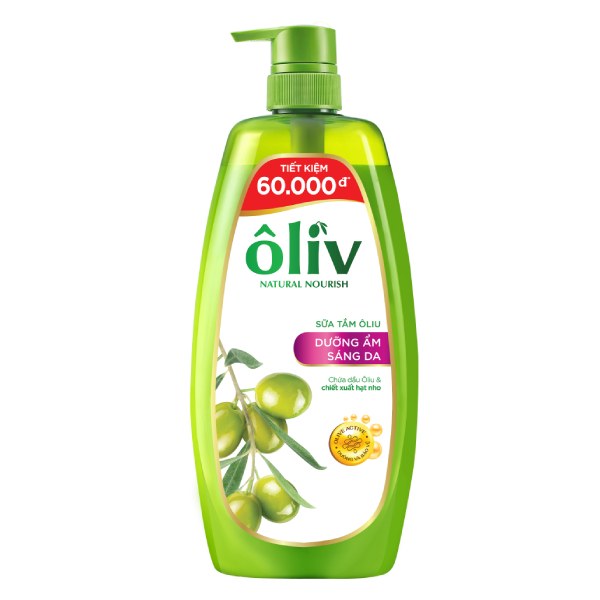 Sữa Tắm Ôliv Sáng Da Chai 1L