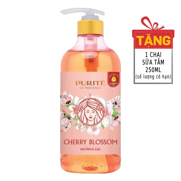 Sữa Tắm Purite De Provence Anh Đào 850Ml
