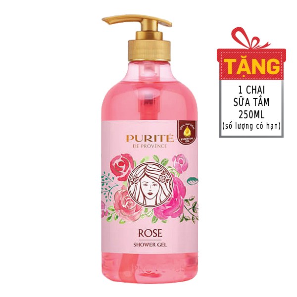 Sữa Tắm Purite De Provence Hoa Hồng 850Ml