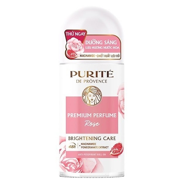 Lăn Khử Mùi Purite Hoa Hồng 50Ml