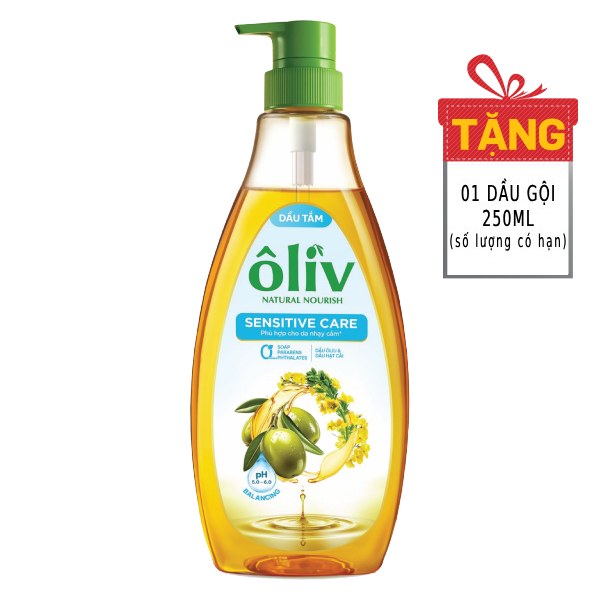 Dầu Tắm Ôliv Sensitive Care Dành Cho Da Nhạy Cảm Chai 650Ml