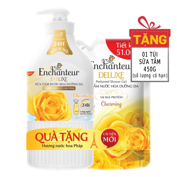 Sữa Tắm Enchanteur Nước Hoa Charming 900G