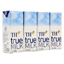 Lốc 4 Sữa Tươi Tiệt Trùng TH True Milk Có Đường Hộp Giấy 180Ml