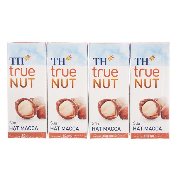 (Only Emartmall) Lốc 4 Sữa Hạt TH True Nut Macca Hộp Giấy 180Ml 