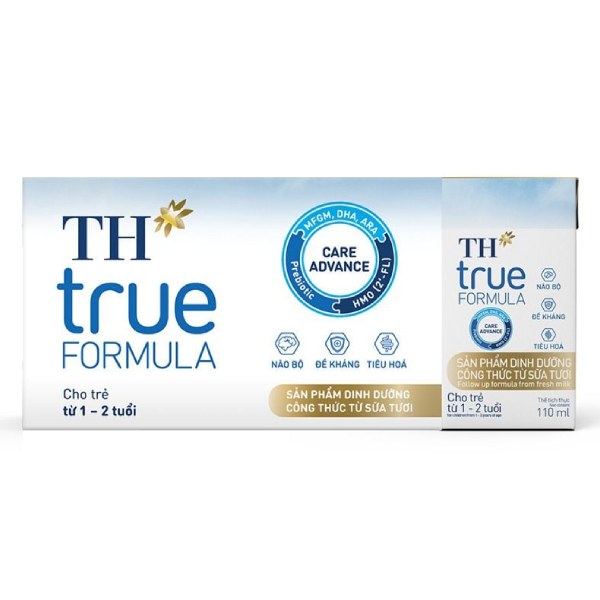 Lốc 4 Sản Phẩm Dinh Dưỡng Công Thức Từ Sữa Tươi TH True Formula 110Ml