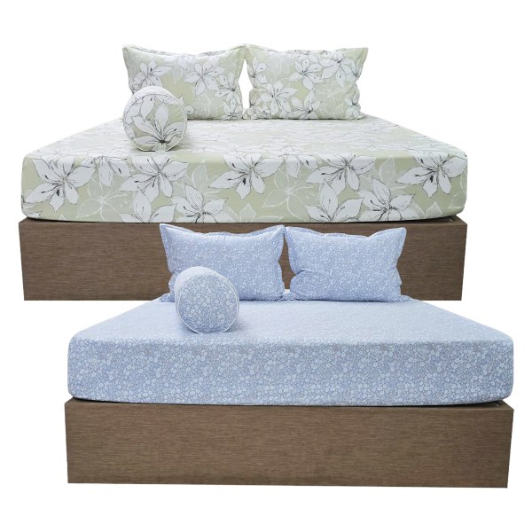 Bộ Drap Gối Cotton In Họa Tiết MYM 180*200Cm