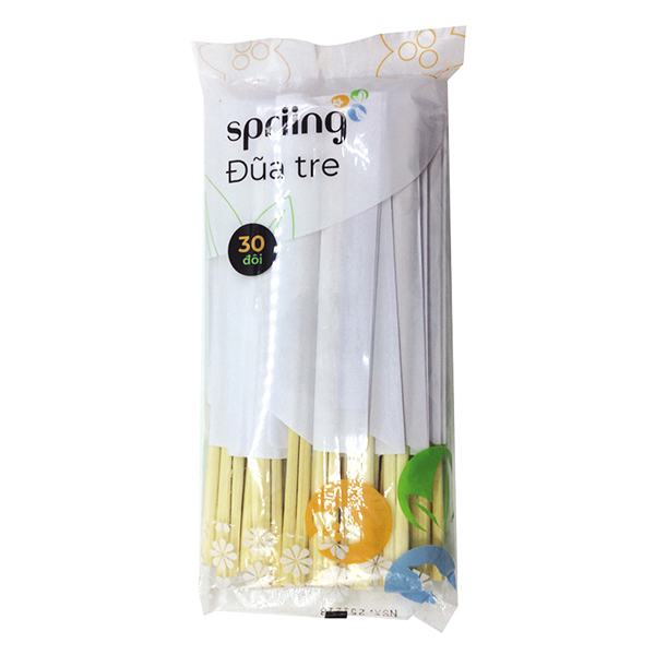 Lốc 30 Đũa Tre Spriing Dùng 1 Lần